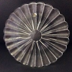 Rosenthal Crystal Glass Plate Signed 8” Germany